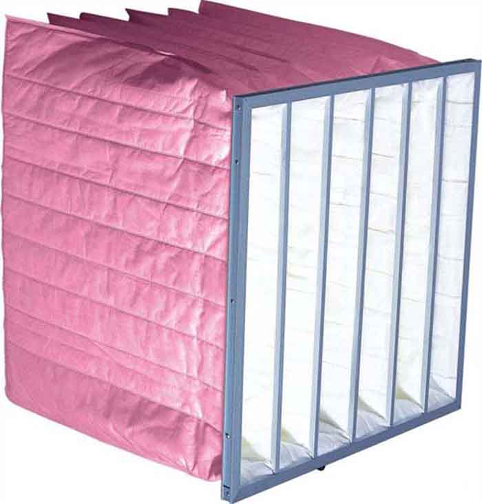 F7級(jí)袋式中效過濾器也叫F7級(jí)中效袋式過濾器，中效過濾器，中效空氣過濾器。